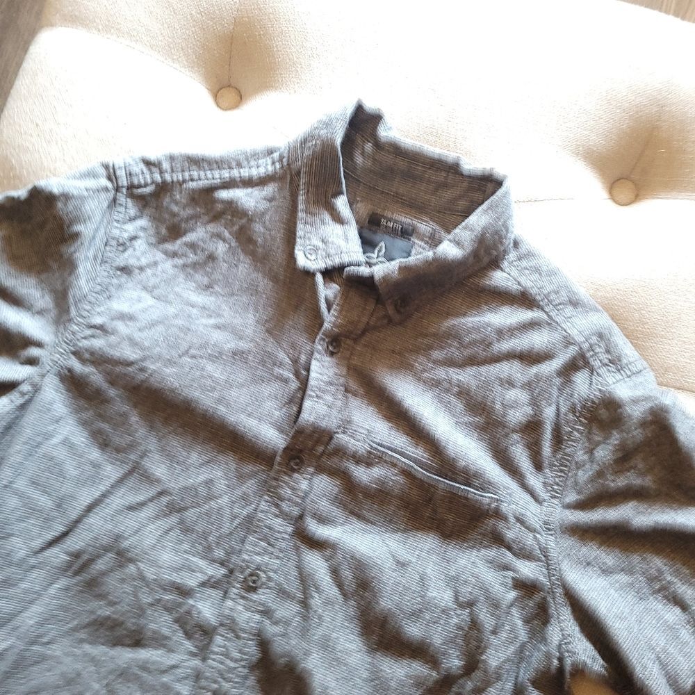 Prana Slim Fit Agua Button Down Organic Cotton Mens Small M11191488